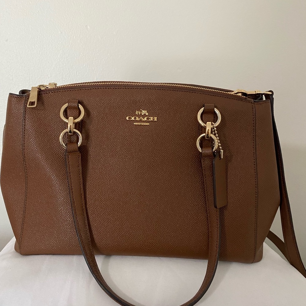 Coach Christine Double Zipper Carryall Bag